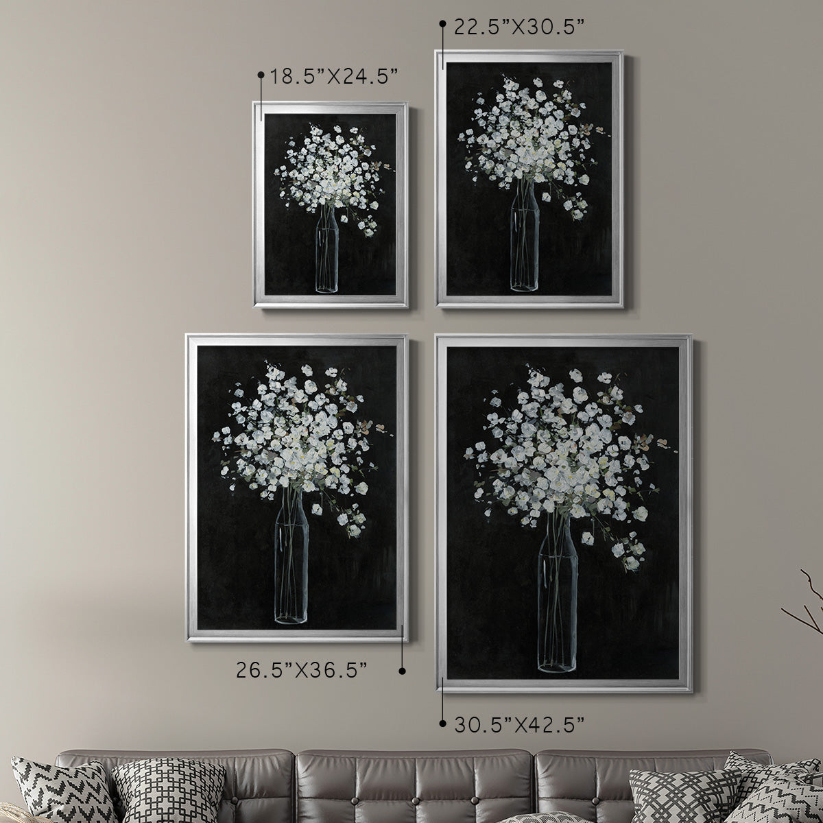 Filled with Spring - Modern Framed Canvas Print