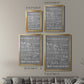 Neutral Bathroom Rules - Modern Framed Canvas Print