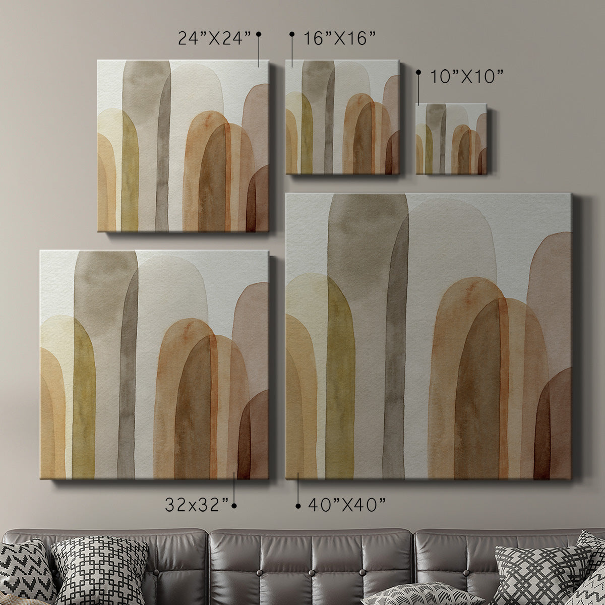 Desert Watercolor Arches II - Canvas Art Print