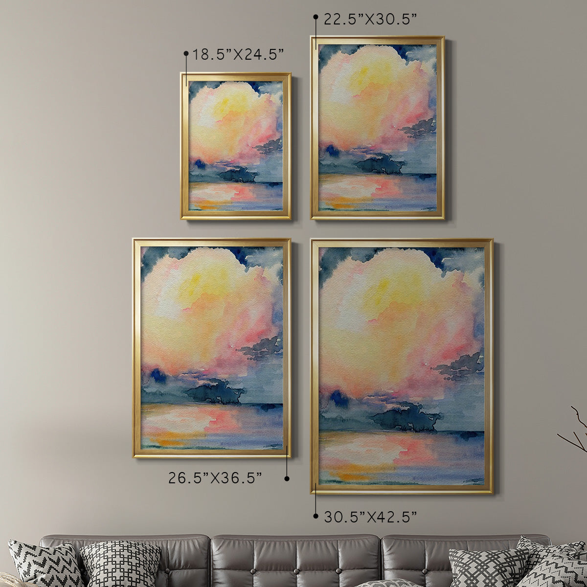 Prism Seascape I - Modern Framed Canvas Print