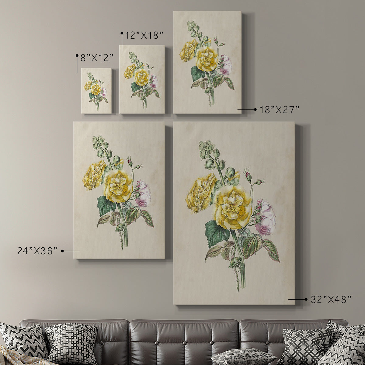 Antique Garden Bouquet II Premium Gallery Wrapped Canvas - Ready to Hang