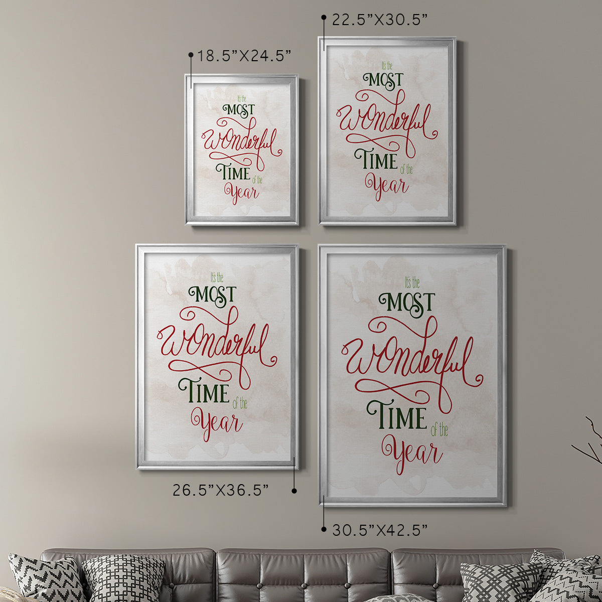 Wonderful Time of the Year - Modern Framed Canvas Print