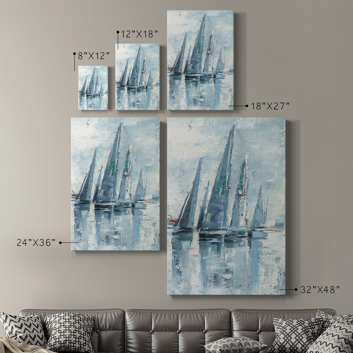 Regatta I Premium Gallery Wrapped Canvas - Ready to Hang