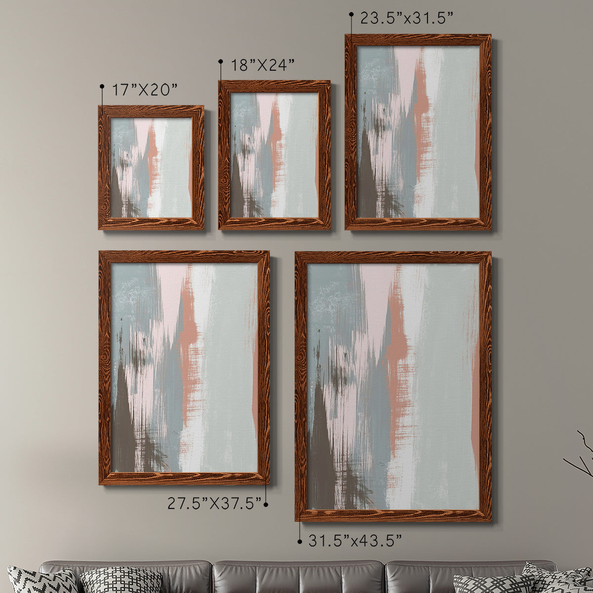 Sandstone Peel I - Premium Framed Canvas 2 Piece Set - Ready to Hang