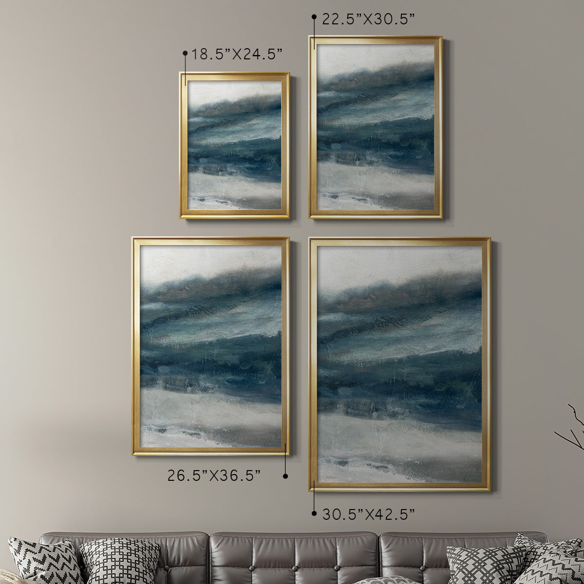 Private Inlet II - Modern Framed Canvas Print