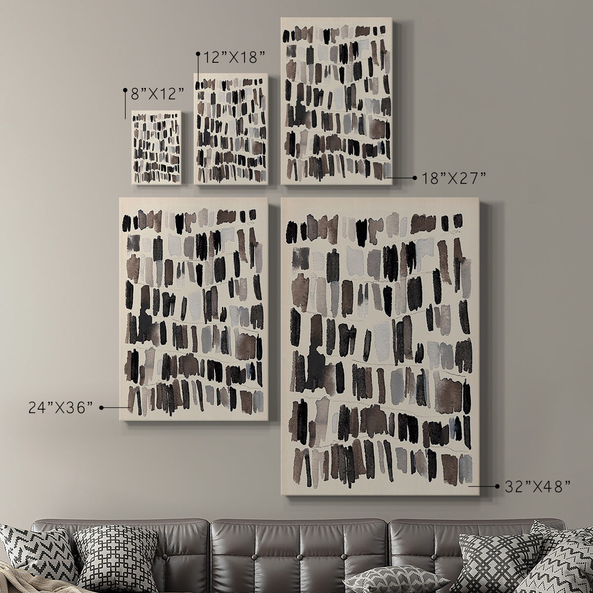 Chalk and Flint IV - Canvas Art Print