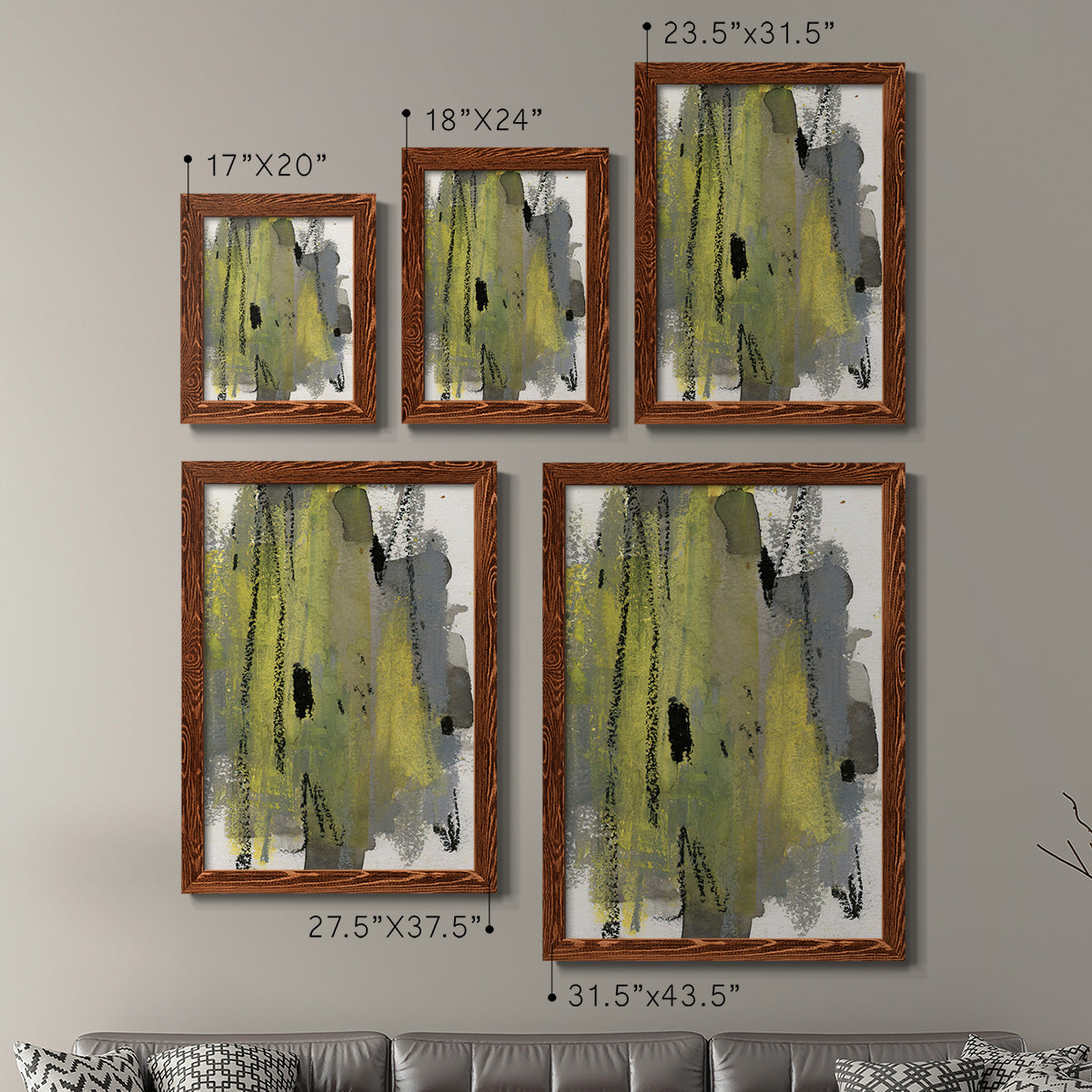 Loft Pastel I - Premium Framed Canvas 2 Piece Set - Ready to Hang