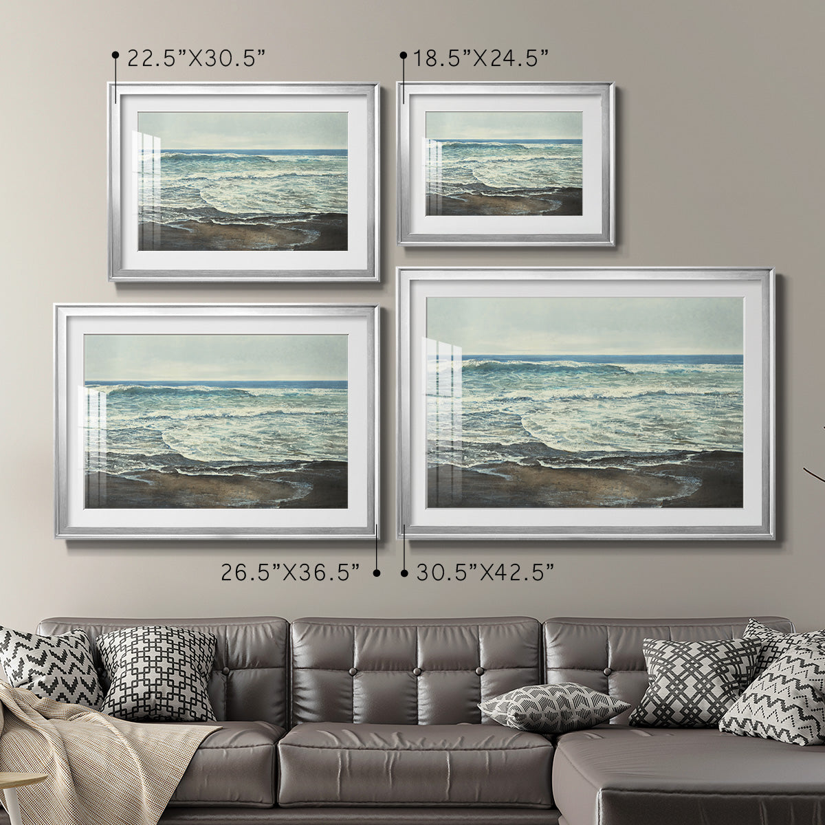 Coastal Reflection - Modern Framed Art Print