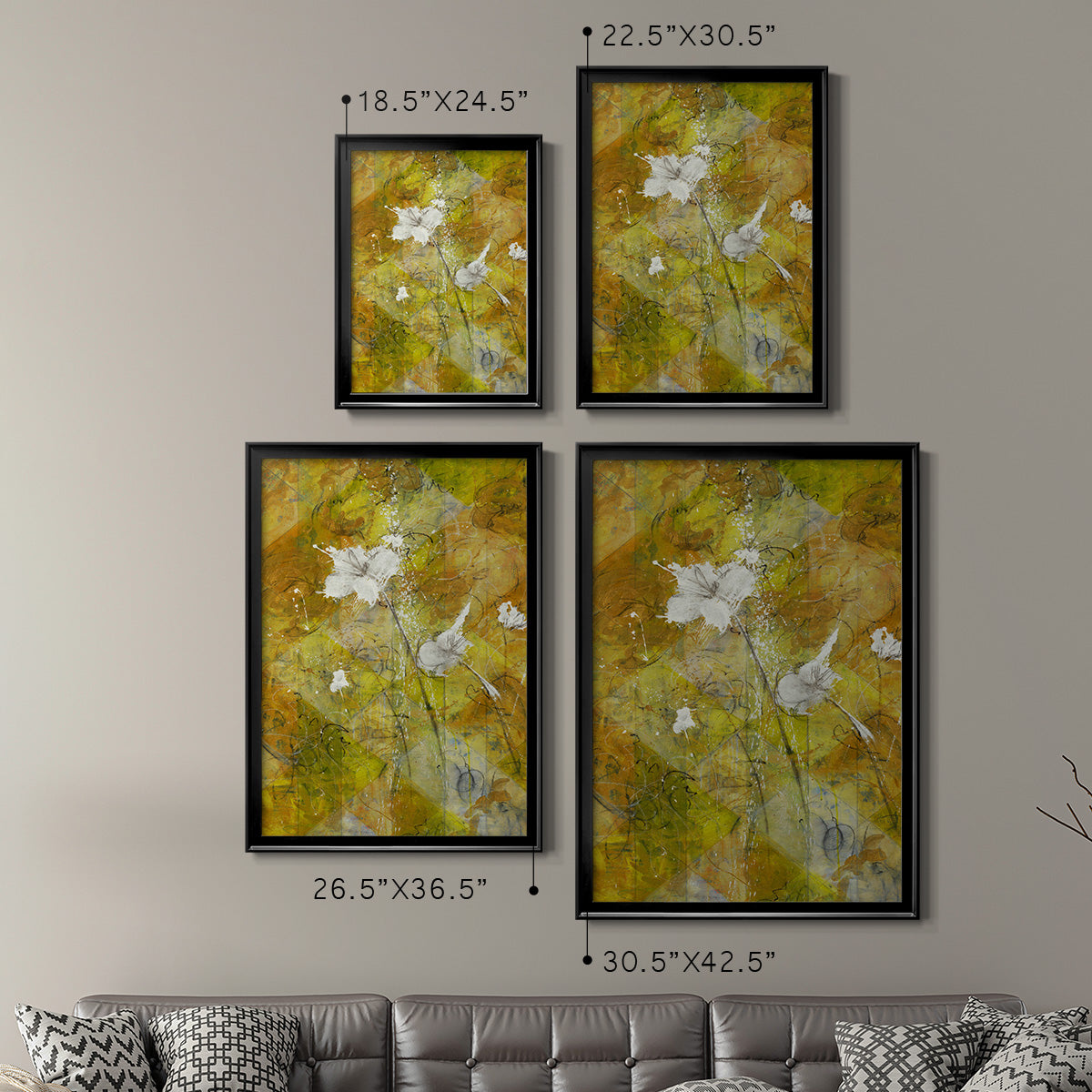 Beauty Amidst Chaos - Modern Framed Canvas Print