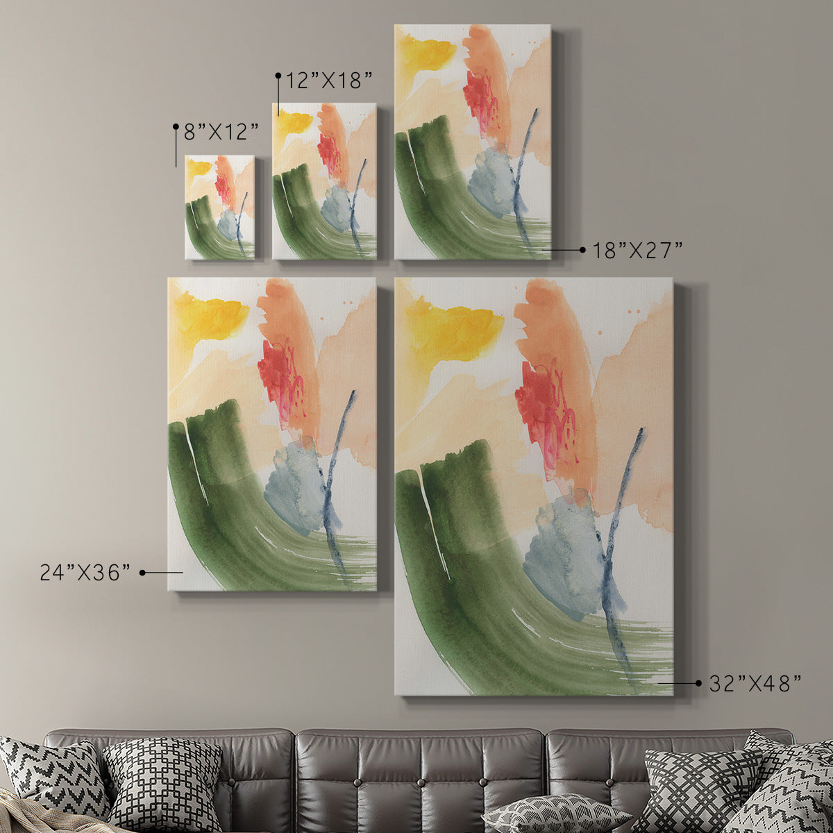 Garden Palette I Premium Gallery Wrapped Canvas - Ready to Hang