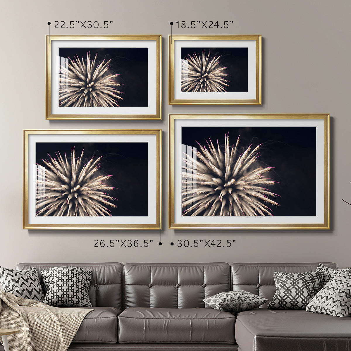 Sky Bloom - Modern Framed Art Print