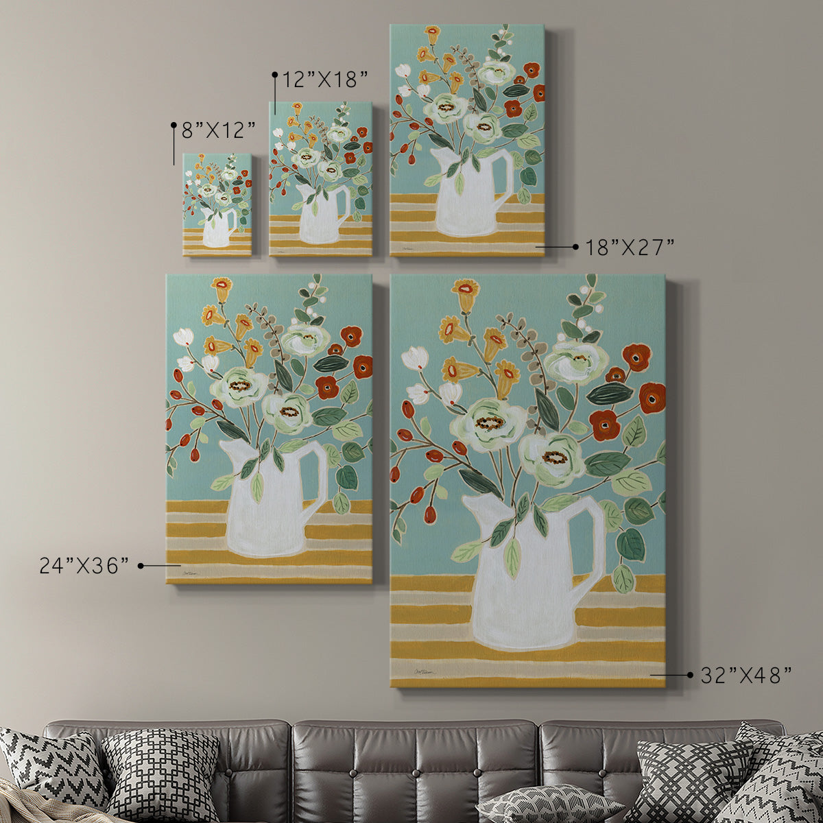 Joyful Blossoms II - Canvas Art Print