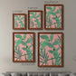 Pink and Green Birds of Paradise I - Premium Framed Canvas 2 Piece Set - Ready to Hang