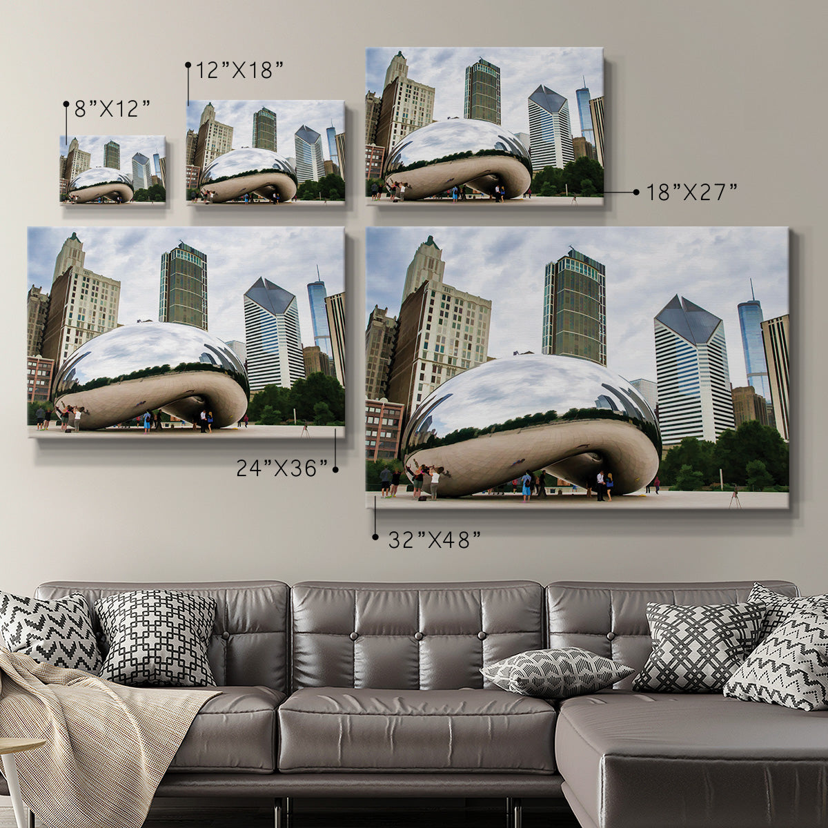 Cloud Gate Chicago - Canvas Art Print