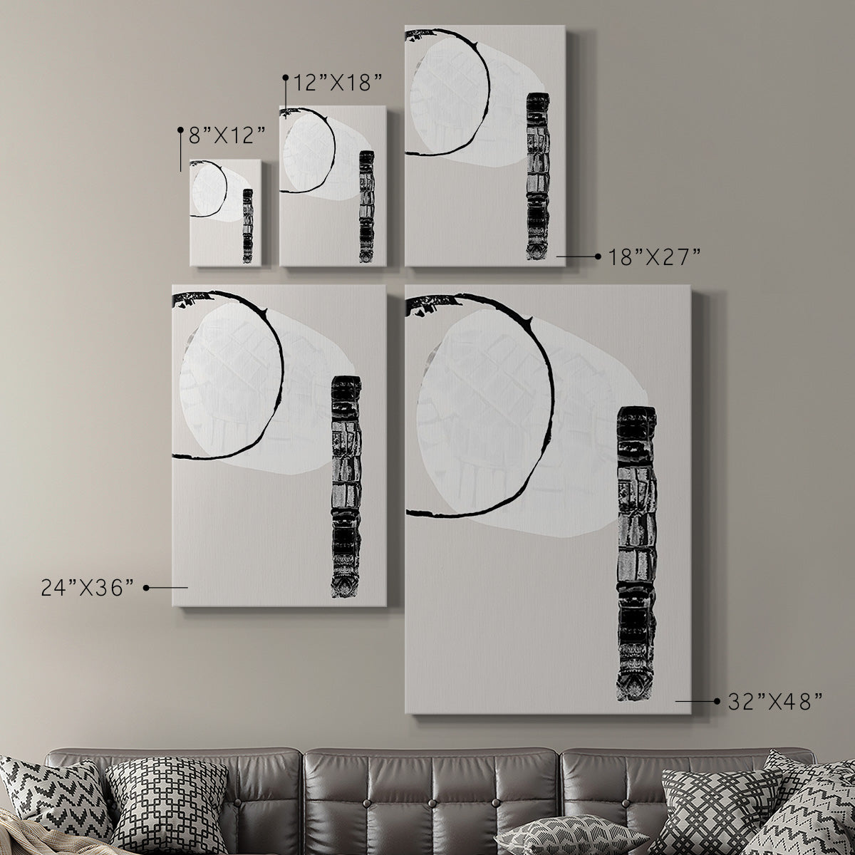 Zen Shapes II Premium Gallery Wrapped Canvas - Ready to Hang