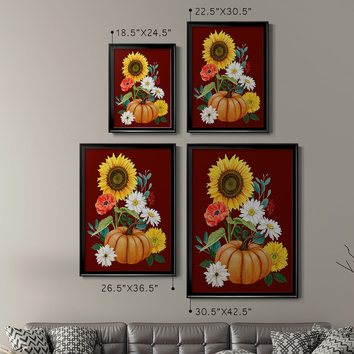 Beautiful Fall II - Modern Framed Canvas Print