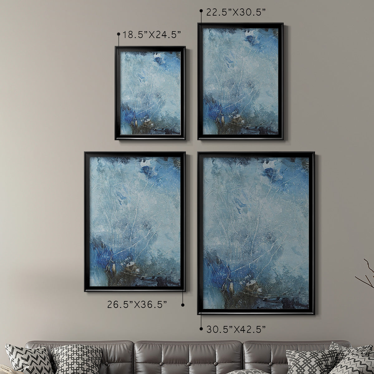 Coastal Seas III - Modern Framed Canvas Print