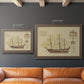 Antique Ship Plan VIII Premium Framed Canvas- Ready to Hang