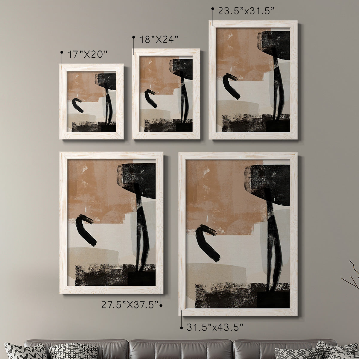 Selective Arrangement III - Premium Framed Canvas 2 Piece Set - Ready to Hang