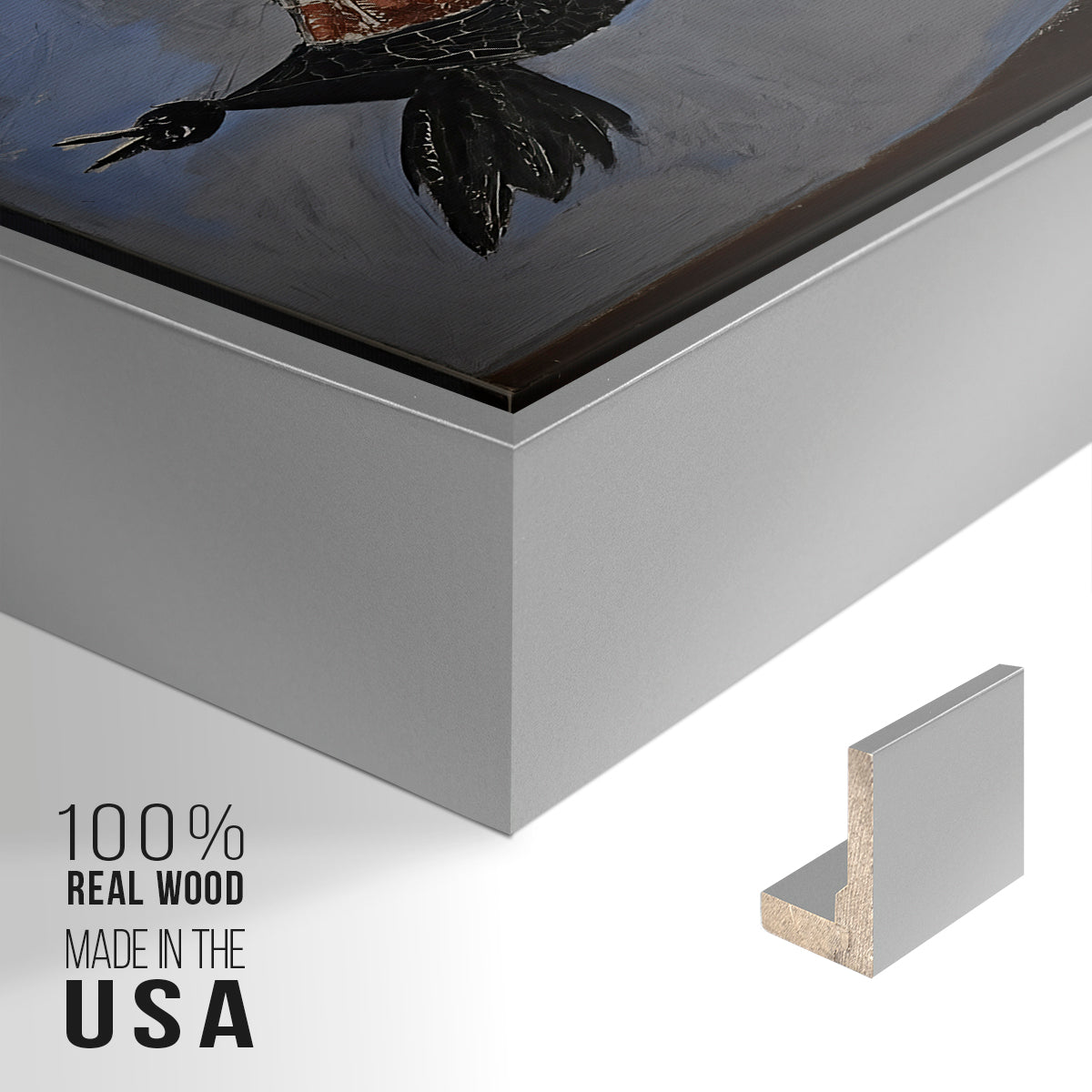 Cat Catching a Bird, 1939 - Floater Framed Canvas Print