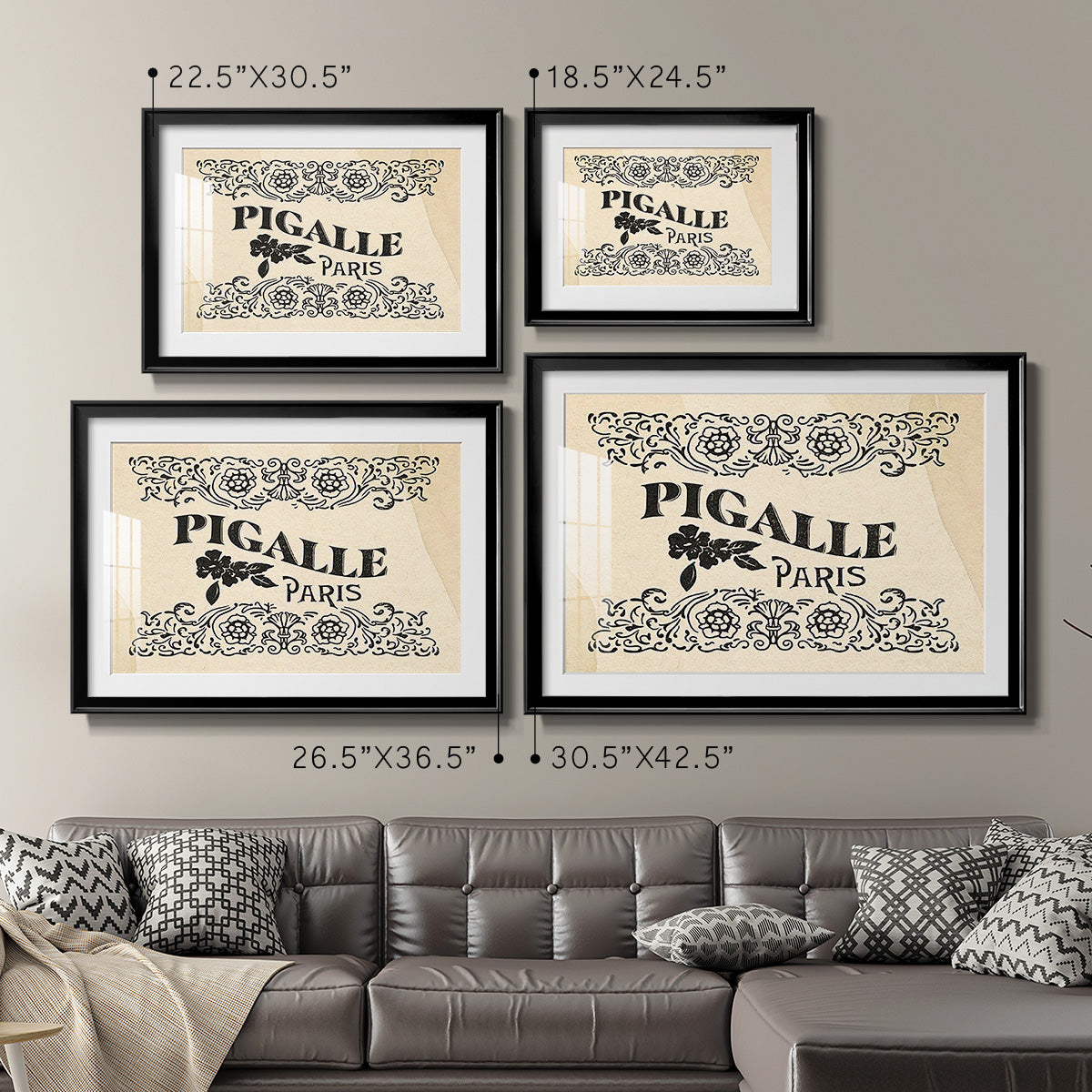 Antique French Label III - Modern Framed Art Print