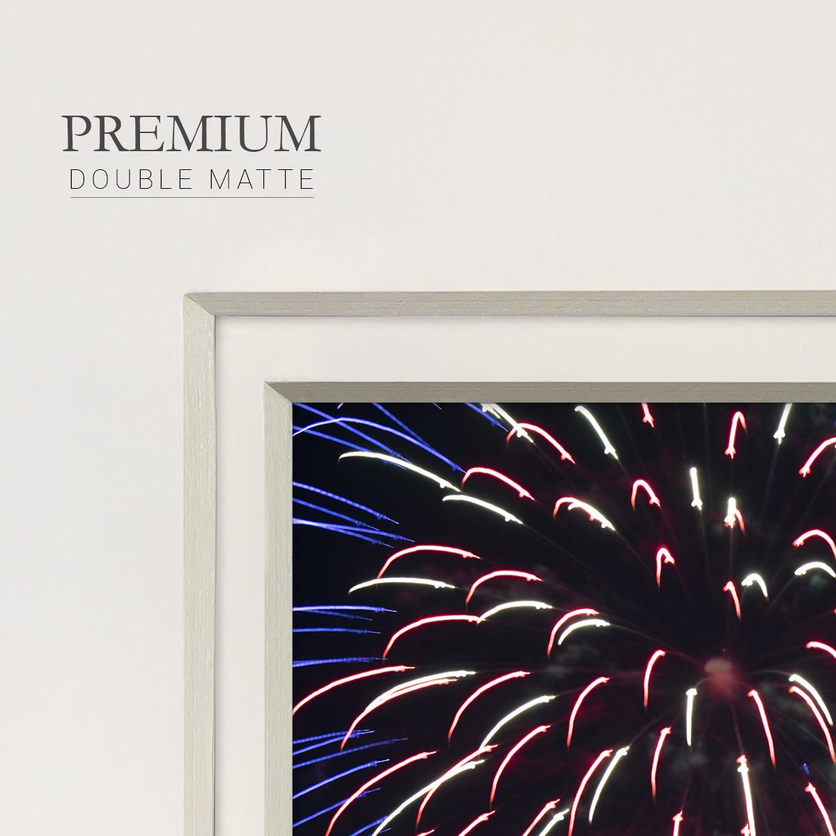 Sky Flower Premium Framed Print Double Matboard