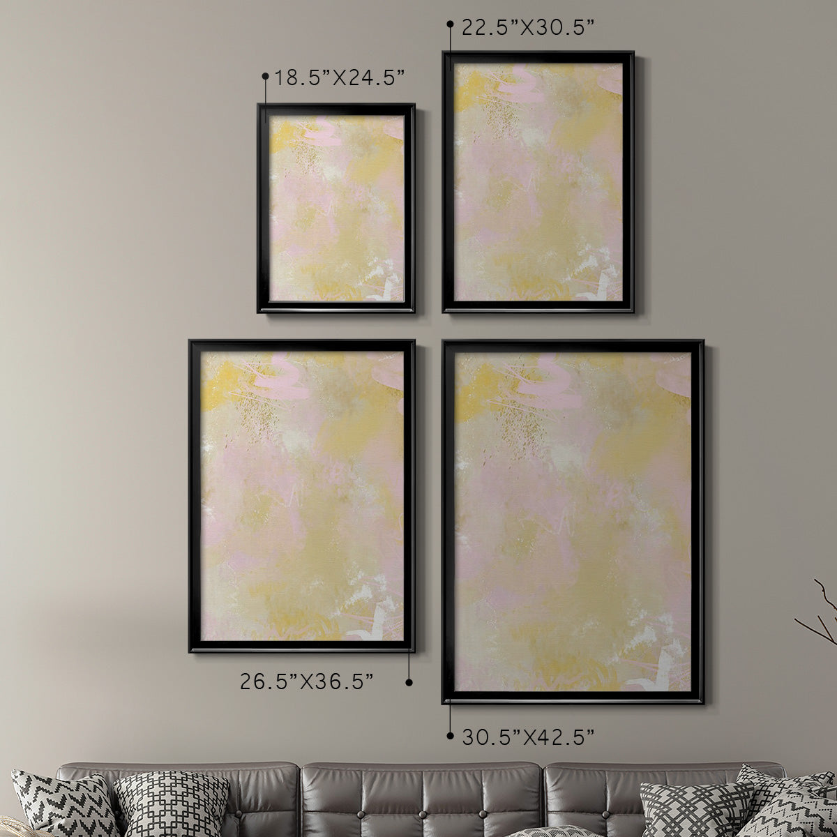Lily's Laugh II - Modern Framed Canvas Print