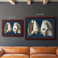 Conch Shells on Navy I Premium Framed Canvas- Ready to Hang