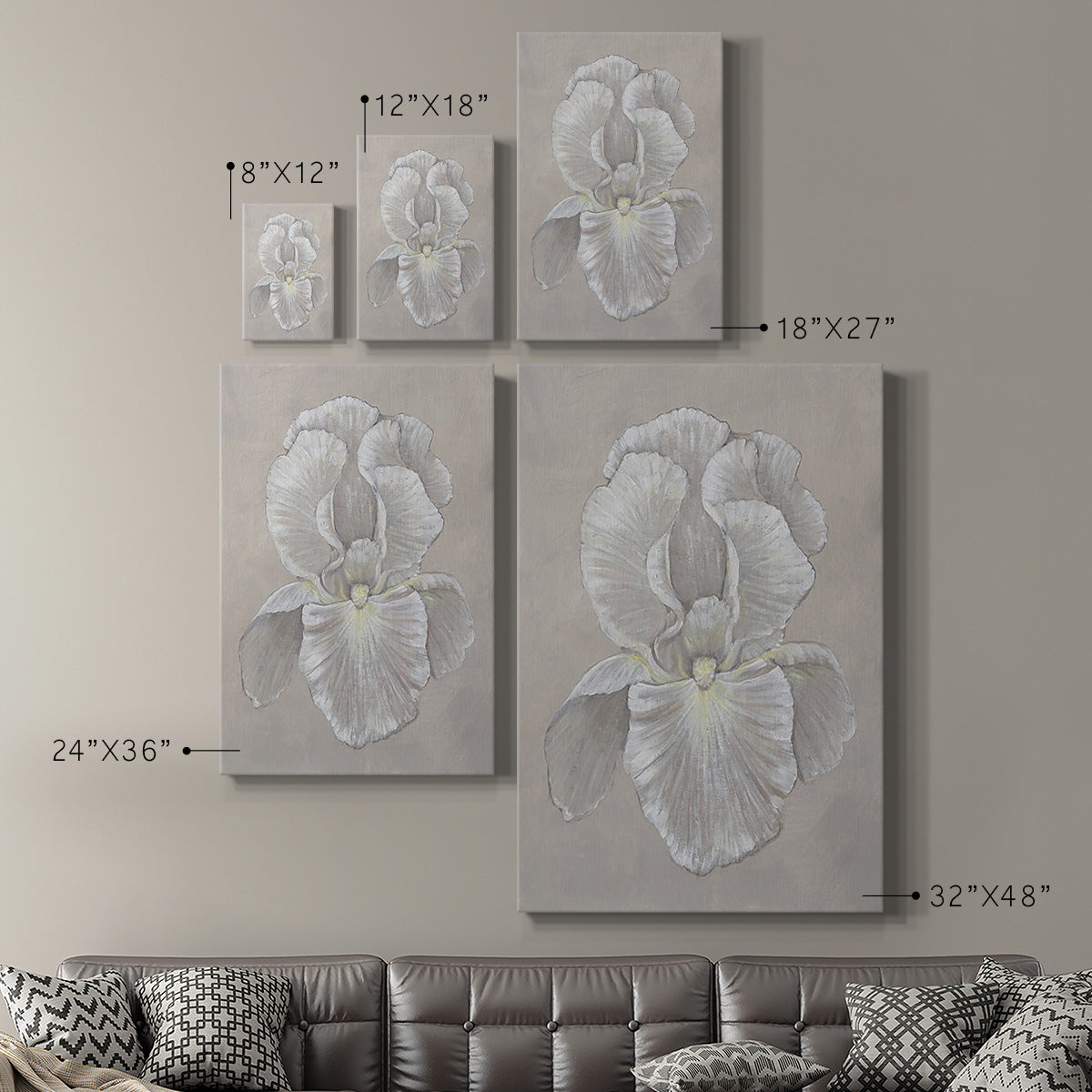 White Iris II - Canvas Art Print