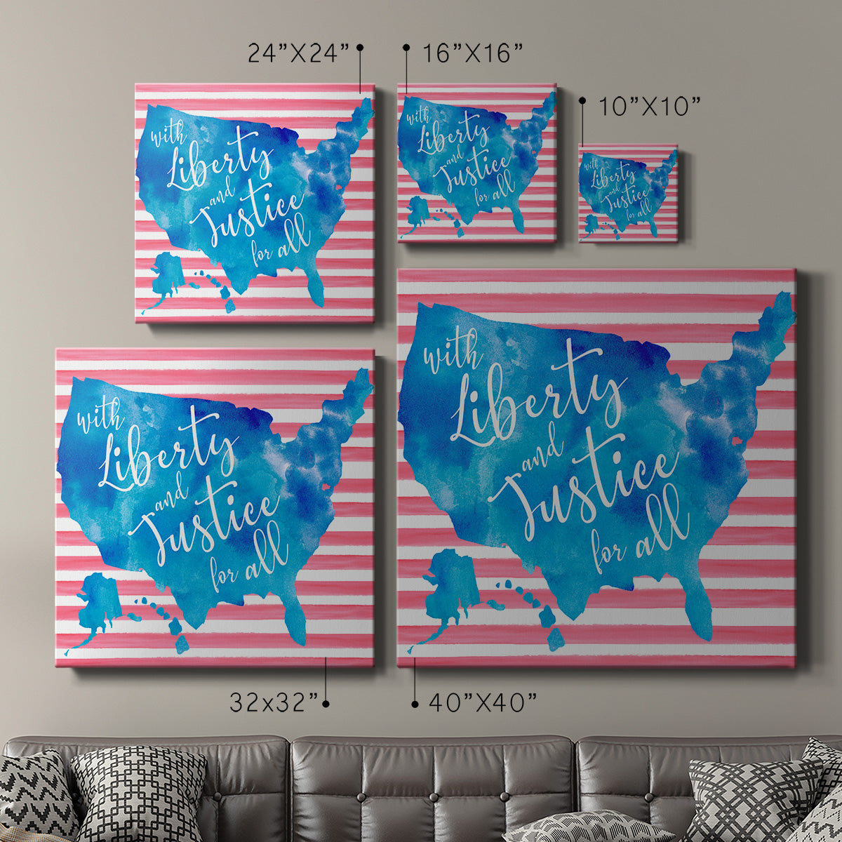 United We Stand I-Premium Gallery Wrapped Canvas - Ready to Hang