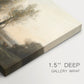 Canvas art print of an expansive landscape with sparse trees and open ground under soft light, highlighting texture and gallery-wrapped edges