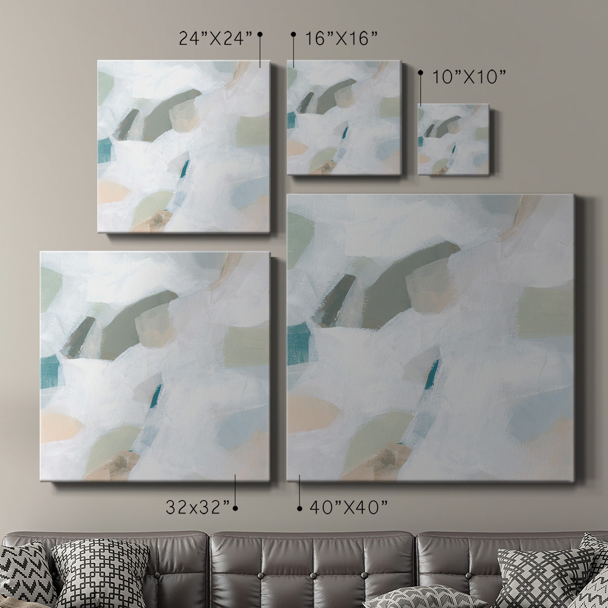 Muted Mosaic I - Canvas Art Print