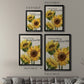 Fresh Picked Sunflowers - Modern Framed Canvas Print