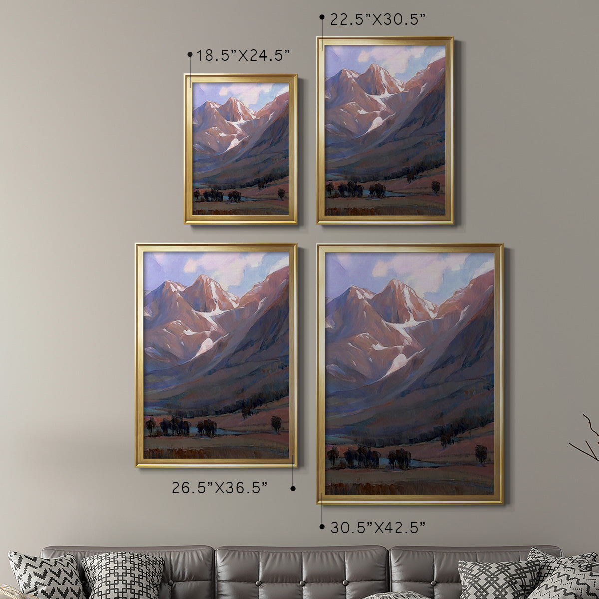 Epic II - Modern Framed Canvas Print