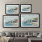 Turquoise Cliff Wall II Premium Framed Print - Ready to Hang