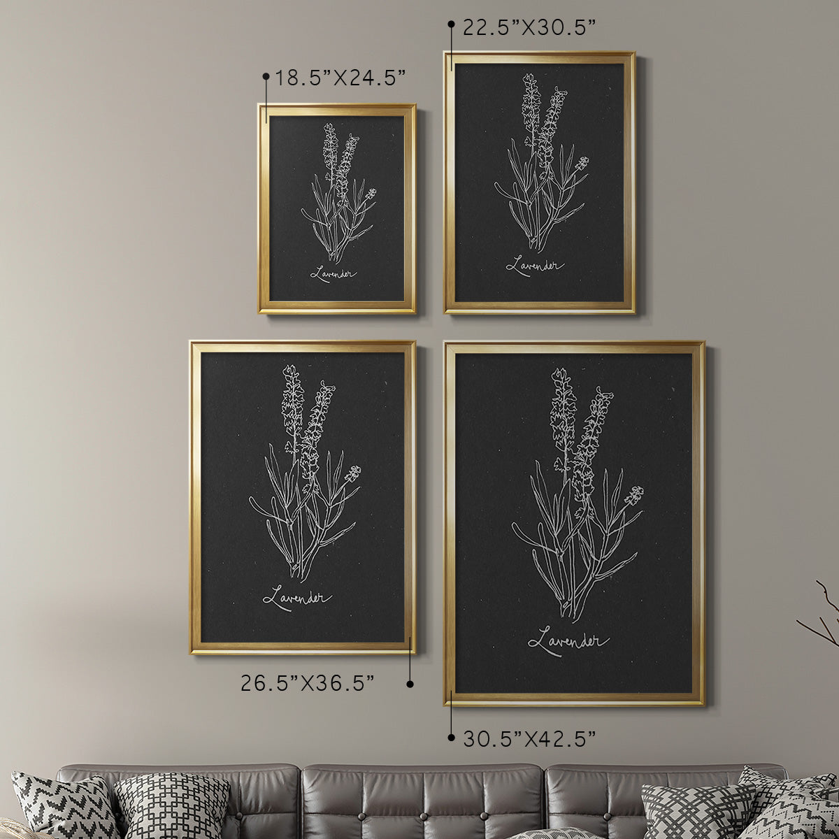 Scent Garden II - Modern Framed Canvas Print