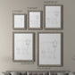 Size comparison chart for a set of two gray barnwood framed canvas prints.