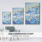 Sky Blue Beach - Framed Premium Gallery Wrapped Canvas L Frame - Ready to Hang