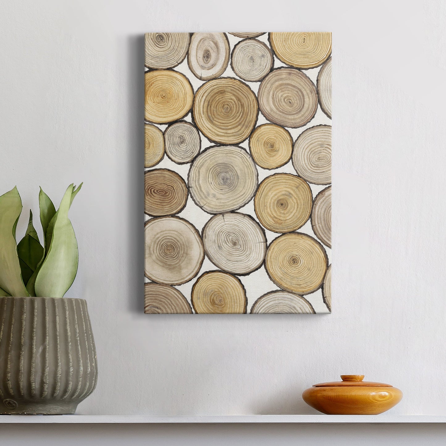 Tree Ring Study I Premium Gallery Wrapped Canvas - Ready to Hang