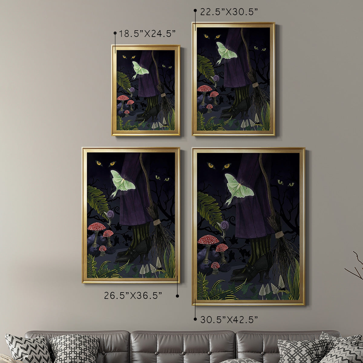 Hallowed Forest II -  Framed Canvas Print