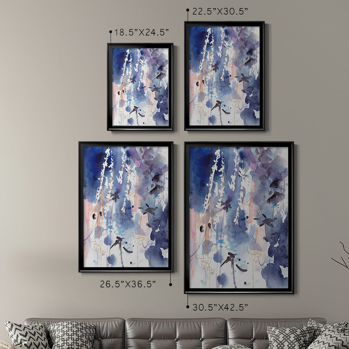 Late Night Breeze I - Modern Framed Canvas Print