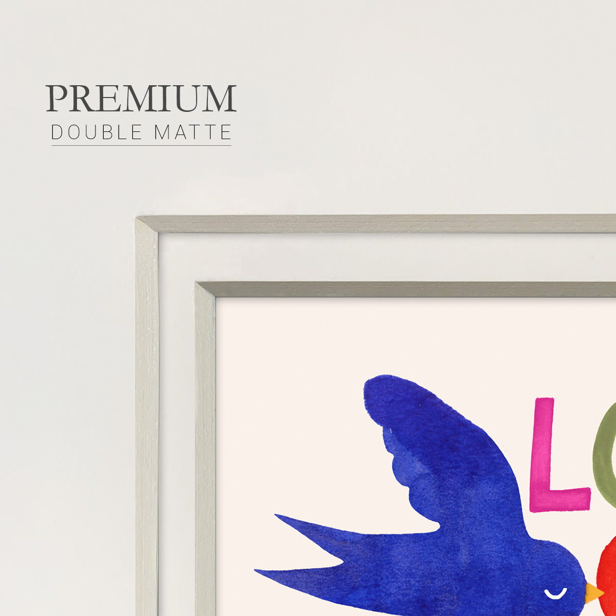 Love Loudly Collection A - Double Matboard Framed Print