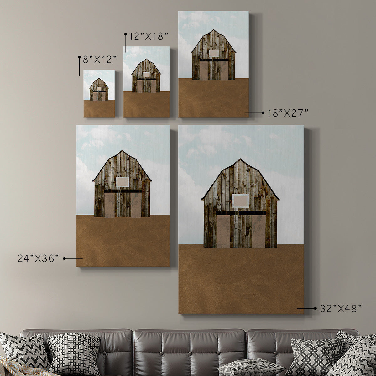 A Barn's Portrait IV Premium Gallery Wrapped Canvas - Ready to Hang