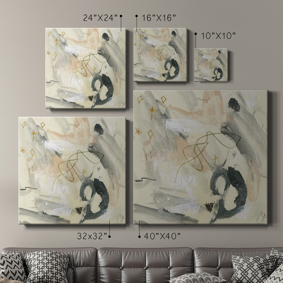 Winking Stars II - Canvas Art Print
