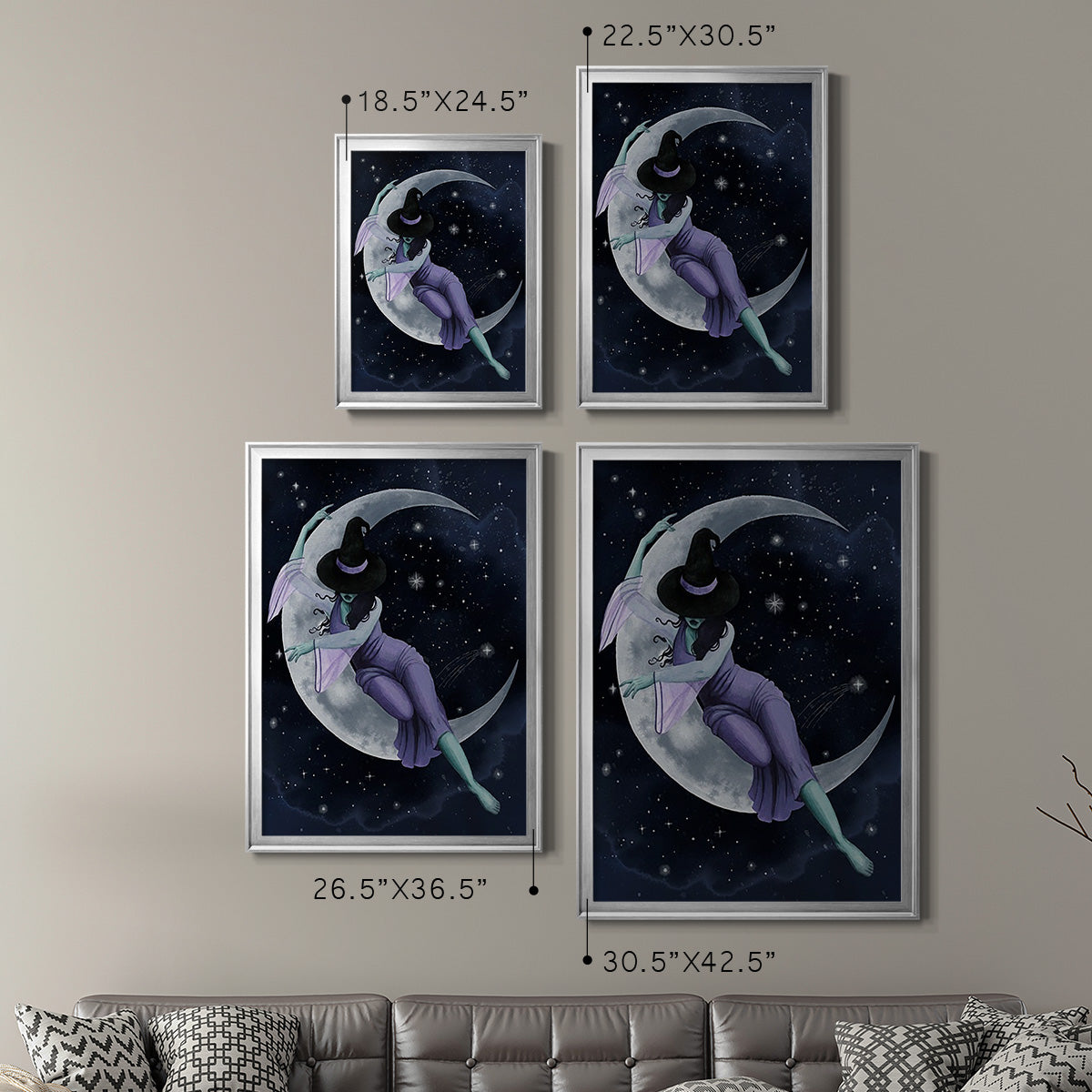 Star Sorceress II - Modern Framed Canvas Print