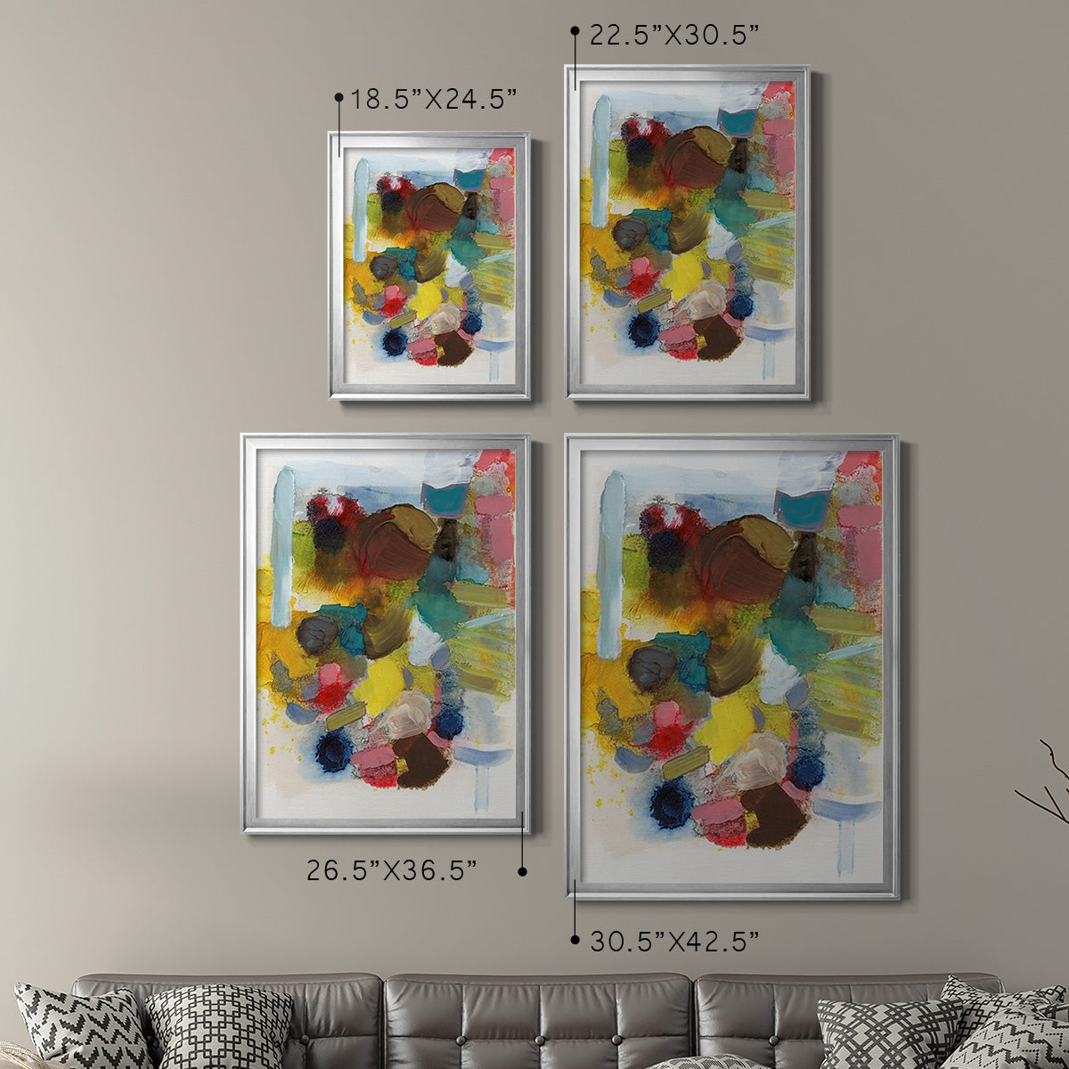Everything at Once I - Modern Framed Canvas Print