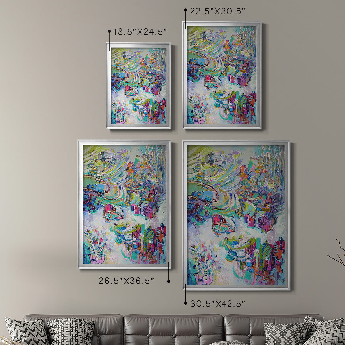 Gathering up the Goddess II - Modern Framed Canvas Print