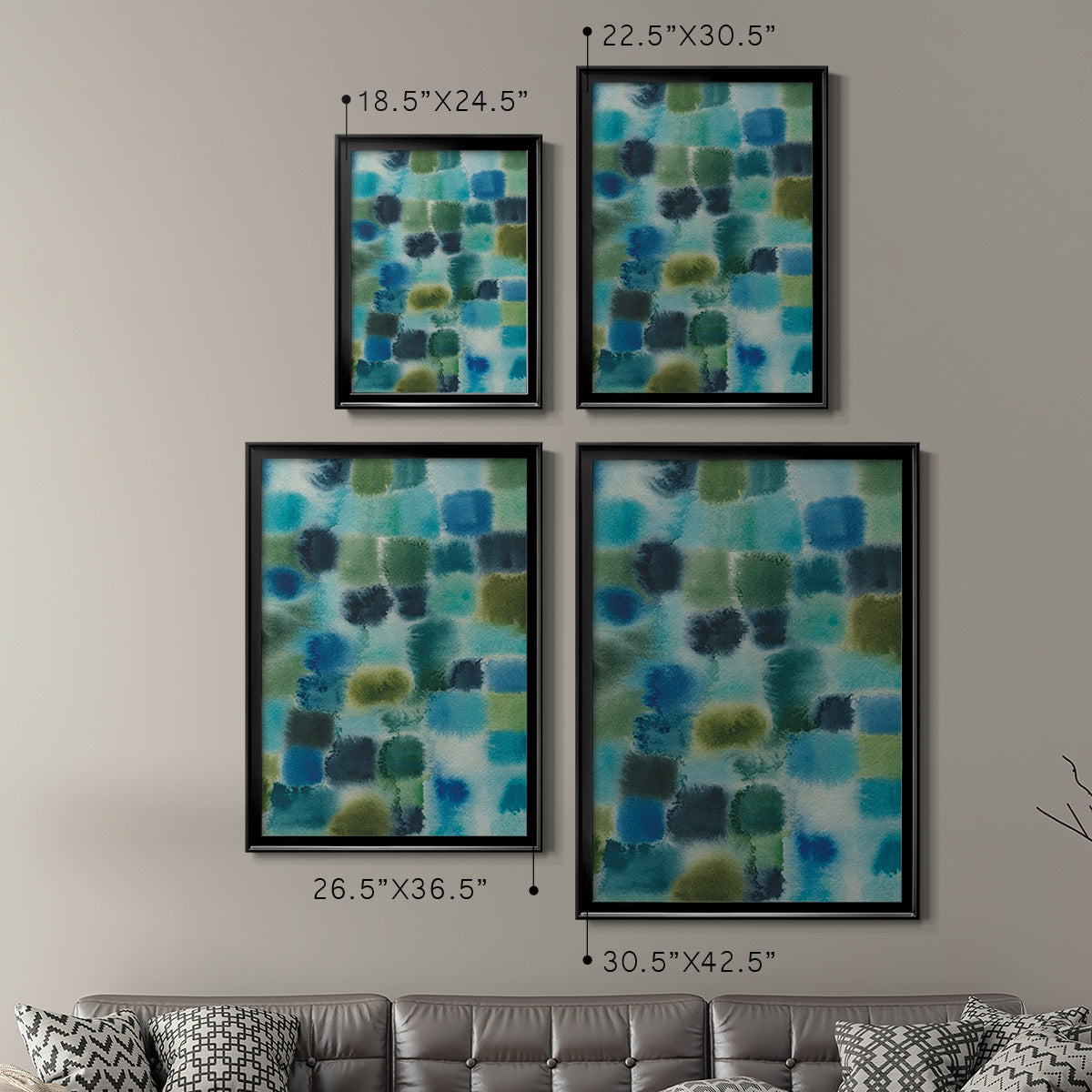 Earthy Plexus II - Modern Framed Canvas Print