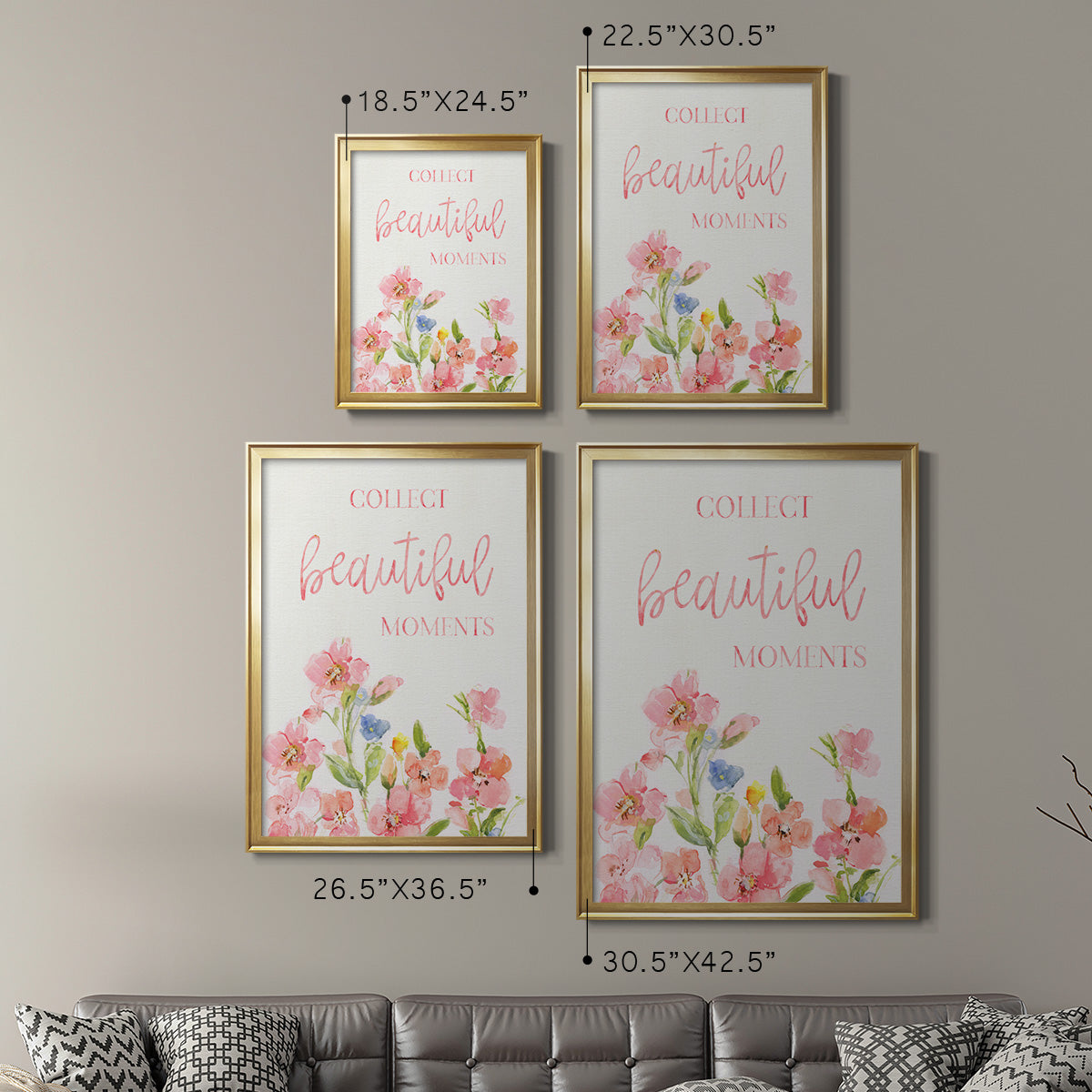 Beautiful Moments - Modern Framed Canvas Print