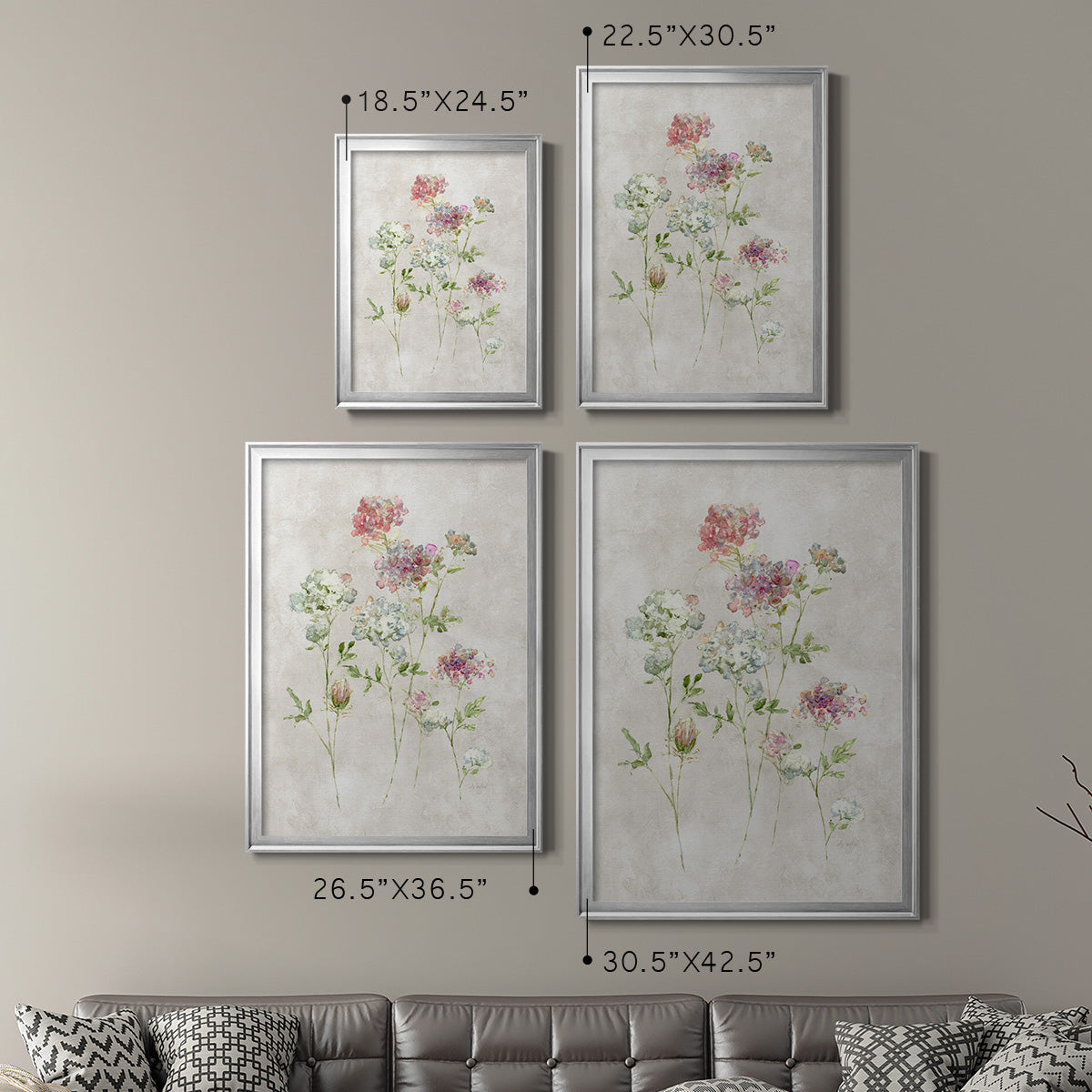 Soft Lace I - Modern Framed Canvas Print